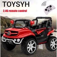 SYH NEW Mercedes Benz 12V 4 x 4 Wheel Children Operated Remote Control Jeep