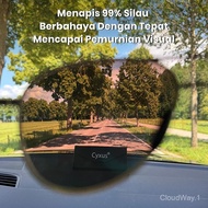 Cyxus Classic Aviator Polarized Sunglasses Double Bridge Metal Frame for Men and Women Shades with U