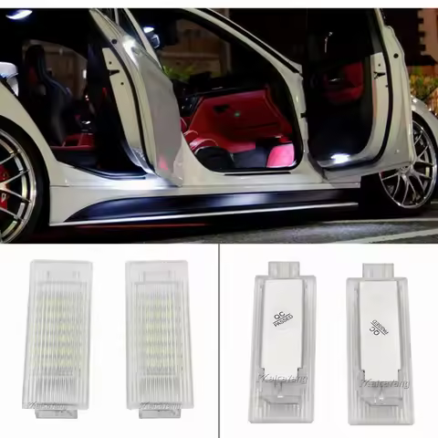 2PCS Car LED Door Welcome Light For BMW F20 F21 F30 F31 F34 F32 F10 F11 F07 F15 E84 LED Courtesy Lam