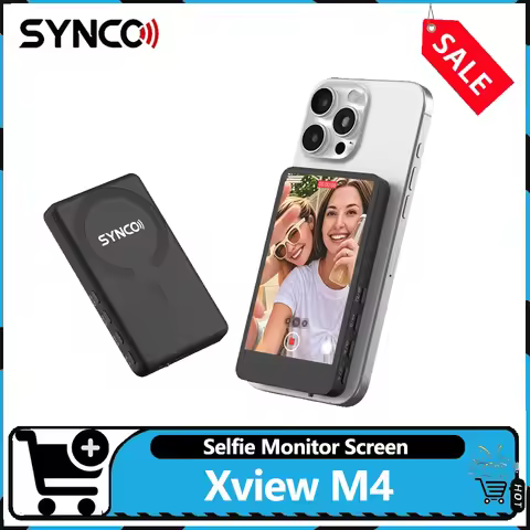 Synco XView M4 3.97" Wireless Bluetooth Control Selfie Monitor Screen for Phone Vlogging