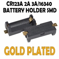 3V CR123A battery case 16340 17335 panasonic lithium battery holder 1 slot Cell Sockets SMD High qua
