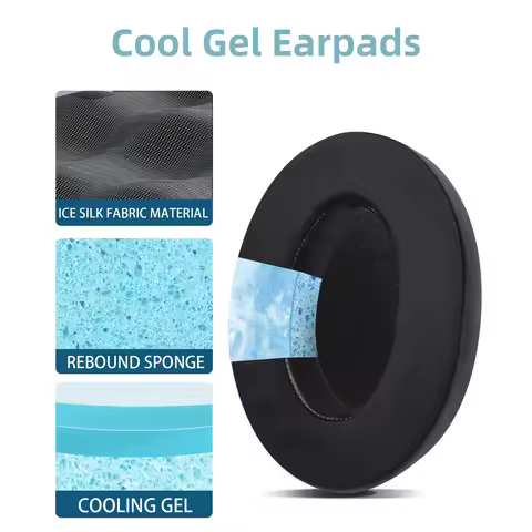Cooling Gel Earpads Replacement Cushions for Sennheiser HD650, HD660 S, HD660S2 Headphones, Ear Pads