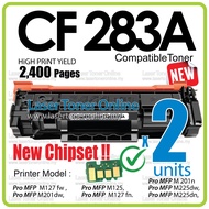 2x Compatible CF283A 83A CF283X to H* LaserJet MFP M125 M127 M127fn M201dw M201n M225dw M225dn M 201