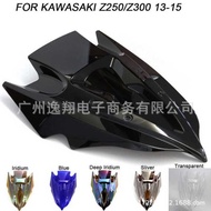 Suitable for Kawasaki Z250 Z300 Windshield Windshield Modified Heightened Front Windshield