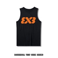 ∈♛☁  Sports vest mens Curry James ice quick drying basketball 3v3 shooting training clothes sleevele