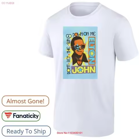 John Elton Poster Down On Me 2025 shirt vintage Washed designer clothes Soft Unisex Top For Everyday