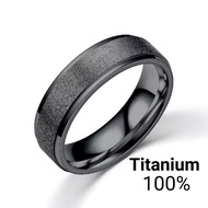 💎💎 4S GROSIR SOLO || Cincin titanium/couple pasir POLOS warna HITAM