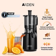 Arden Extra Large Cold Press Slow Juicer, Easy to Clean, Pulp Measuring Cup, Less Oxidation