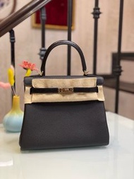 全新🆕Hermes Kelly 25 touch蜥蜴皮黑金🔥難得現貨🔥