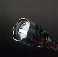 20 厘米 鋁合金USB 可充電 5 模式1000流明可縮放防水手持手電筒（不含電池）kktckp  20cm USB Rechargeable Aluminium Alloy 5 Modes 100