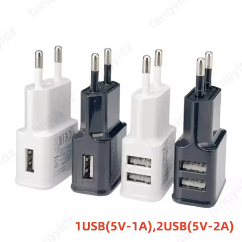 5V Universal Power Supply Adapter USB Double USB Phone Charger AC DC 5V Power Adpater Supply Charger
