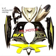 COVERSET LC135 V2 BODY COVER SET MX KING 2021 MT2 BLACK EXCITER 2021 MATT SILVER BLACK