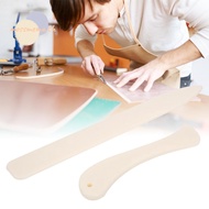 MOSSMEMA 2pcs Bone Folder, White ABS Manual Tool Leather Craft Tool, Tracing Tools Burnishing Tool P