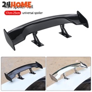 24HOME Universal Car Mini Tail Wing Carbon Fiber Look Mini Modified Tail Wings Model Auto Rear Spoil
