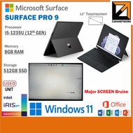 Microsoft Surface Pro 9 / Pro 8 (1 YEAR WARRANTY T&C) Core i5(11th/12th GEN) 13"inch  Win 11 Pro(Scr