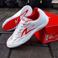 [ COD TERLARIS ] Sepatu Futsal Specs Lightspeed Reborn In White Red Accelerator Pria Dewasa