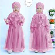 TERBARU Gaun Dress Baju Gamis Anak Perempuan Umur Usia 3 4 5 6 Tahun