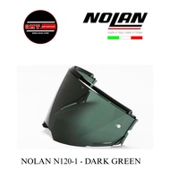NOLAN N120-1 DARK GREEN VISOR💯 GENUINE