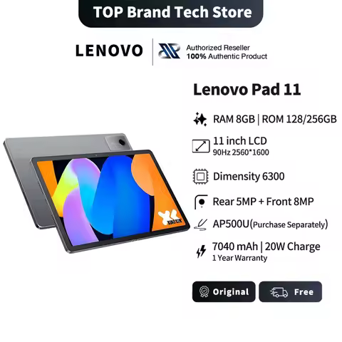 Lenovo Xiaoxin Pad 2025 11'' MediaTek Dimensity 6300 Learning Tablet ROM 2.5K Display Dolby Atmos 70