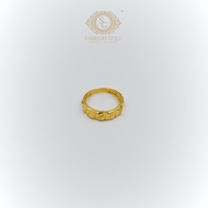 SABIHAHGOLD Ring Fashion 916/22K Original Gold GR0000159