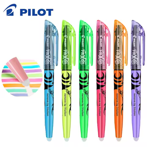 3/6pcs Japan Pilot Erasable Highlighters FRIXION Student Color Marker Pens Soft Light Eye Protection