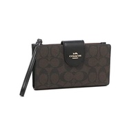 [Coach] Outlet Long Wallet Signature Brown Black Women's Coach C2874 IMAA8 [Parallel Imported Products]