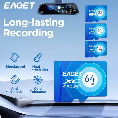 Eaget TF Card 32G 64G 128GB 256GB Memory Card High Speed With A1 U3 Class 10 V30 For Phone/Camera/Da