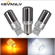 1PC  Car Reserve Lamps Brake Light Turn signalsT20 led P21W PY21W BA15S BAU15S W21W CANBUS 144 decod