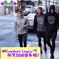 [Guagua Fitness] Uk GYMSHARK Men's Fitness LEGACY Sports Cotton Long-Sleeved Hooded T-Shirt Hoodie T