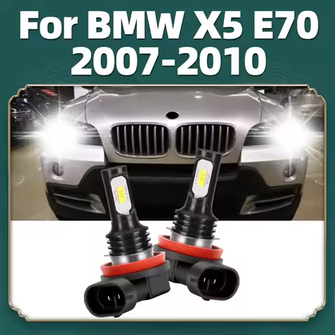 2x 12V LED Daytime Running Lights For BMW X5 E70 2007 2008 2009 2010 Car 6000K DRL Daylight Bulbs 15