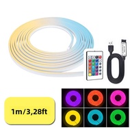Đèn Dây Neon LED RGB Dùng Nguồn USB Thay Đổi Màu Sắc Dải Linh Hoạt Có Điều Khiển Từ Xa Để Chơi Game
