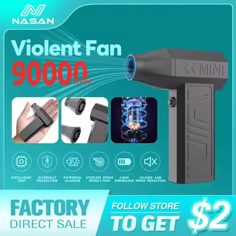 NASAN Turbo Jet Fan Electric Air Duster Portable Cleaning Blower Tool Car Blowing Snow Violent Fan 9