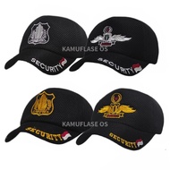 SECURITY HAT BLACK EMBROIDERED SECURITY HAT cap