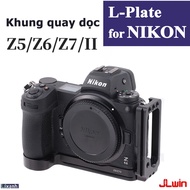 Nikon Z5 Z6 Z6ii Z7 Z7ii JLWin | Khung quay dọc Lplate bracket báng tay cầm giá đỡ đế thép khung bảo