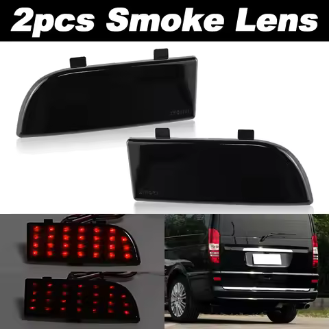 2pcs LED Shocks Rear Bumper Reflector Spotlight Fog Tail Brake Lights for mercedes benz Vito Viano W