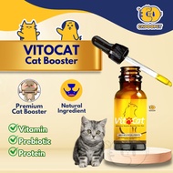 Vitocat Vitamin Gemuk Kucing 30ML Supplement Cat Eye Bone Fur Care | Kesihatan mata | Bulu | Tulang 