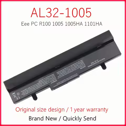Laptop Battery For ASUS Eee PC - R105 1001 1001HA 1001P 1001PQ 1001PX AL31-1005 AL32-1005
