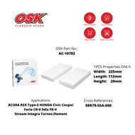 OSK CABIN FILTER for ACURA RSX Type-S HONDA Civic Coupe/Ferio CR-V Edix FR-V Stream Integra Torneo E