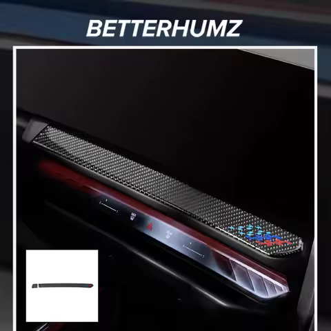 Carbon Fiber For BMW X3 G45 G48 2025- Instrument Trim Strip Dashboard Panel Cover Decor Tuning Stick
