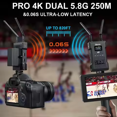 5.8G 4K Image Wireless Transmission System Video Transmitter and Receiver HDMI Extender with Battery