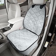 4Knines Front Seat Cover for Dogs (Grey)- USA Based Company