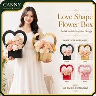 FOLDABLE LOVE Flower Box Surprise Delivery Box Love Shape Flower Box Handle Box Handle Flower Box (5