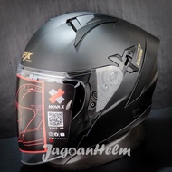 Jpx Helmet NOVA X V2 SOLID | Black DOFF GOLD | Nova-x DOUBLE VISOR