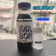 Gelcoat Hitam Lem Skinning Carbon 100gr