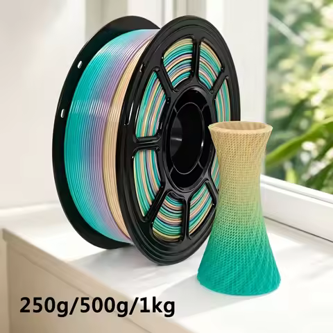 250G/500G/1kg PETG Candy Rainbow 3D Printer Filament green Materials Consumables 1.75mm vacuum packa