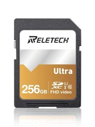 Reletech 1入組 SD 卡記憶卡全高清影片拍攝錄製單眼相機，32GB/64GB/128GB/256GB