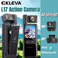 EKLEVA 4K Ultra HD Pocket Action Camera L17/L18 180 Rotatable Vlog Wifi 1.69'' HD touch screen IP65 