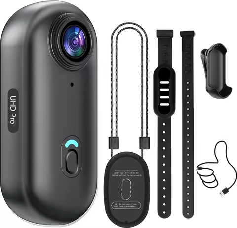 4K HD Mini WiFi Pet Collar Camera Portable Sports Vlogging Bodycam Magnetic Video Recorder Cats Dogs