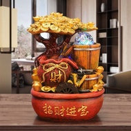 Rockery Flowing Water Fountain Feng Shui Wheel Lucky Fish Tank Household Living Room Office Decoration Opening Ceremony