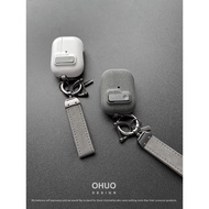 airpods case aesthetic funny airpods case Apple automatic elastic cover magnetic keychain earpiece c